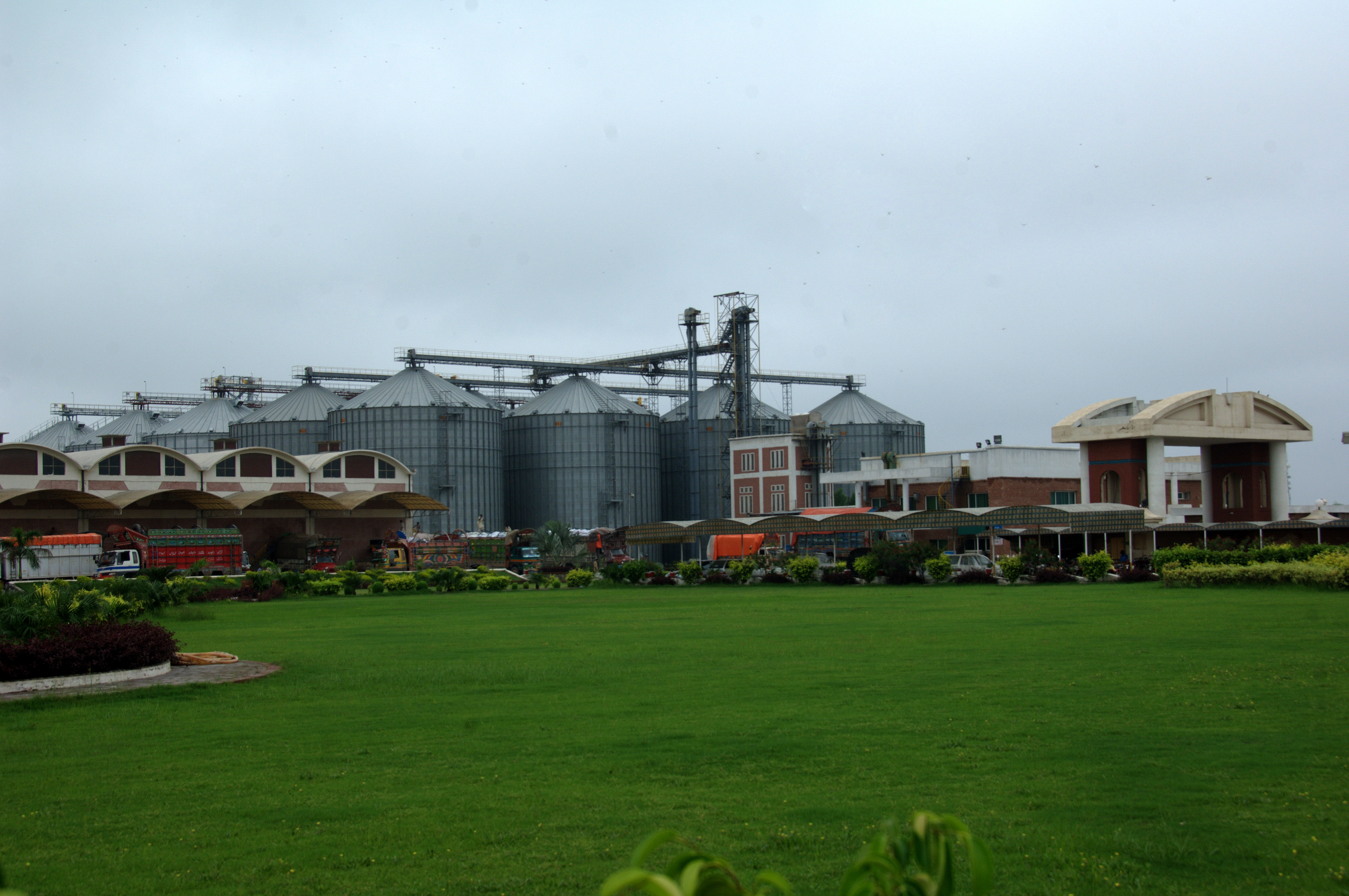 Modern poultry breeding farm interior